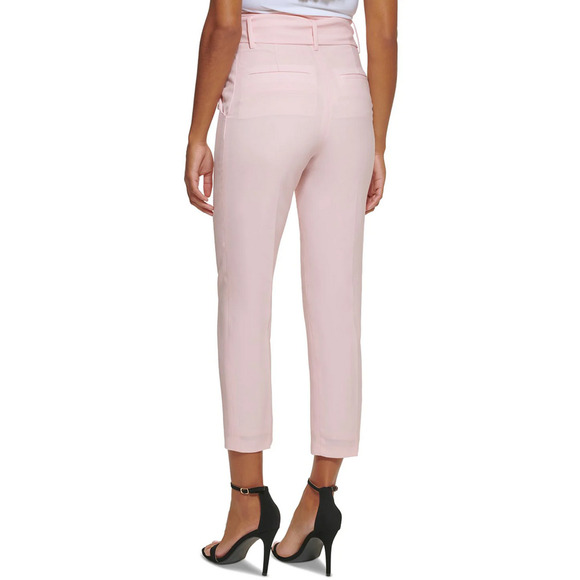 DKNY High Waisted Tie Front Pants Pink Size 2 4168 - Picture 2 of 3